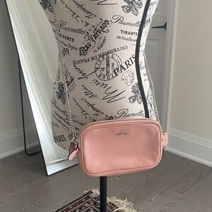 Coach Pink Pebbled Leather Crossbody Bag